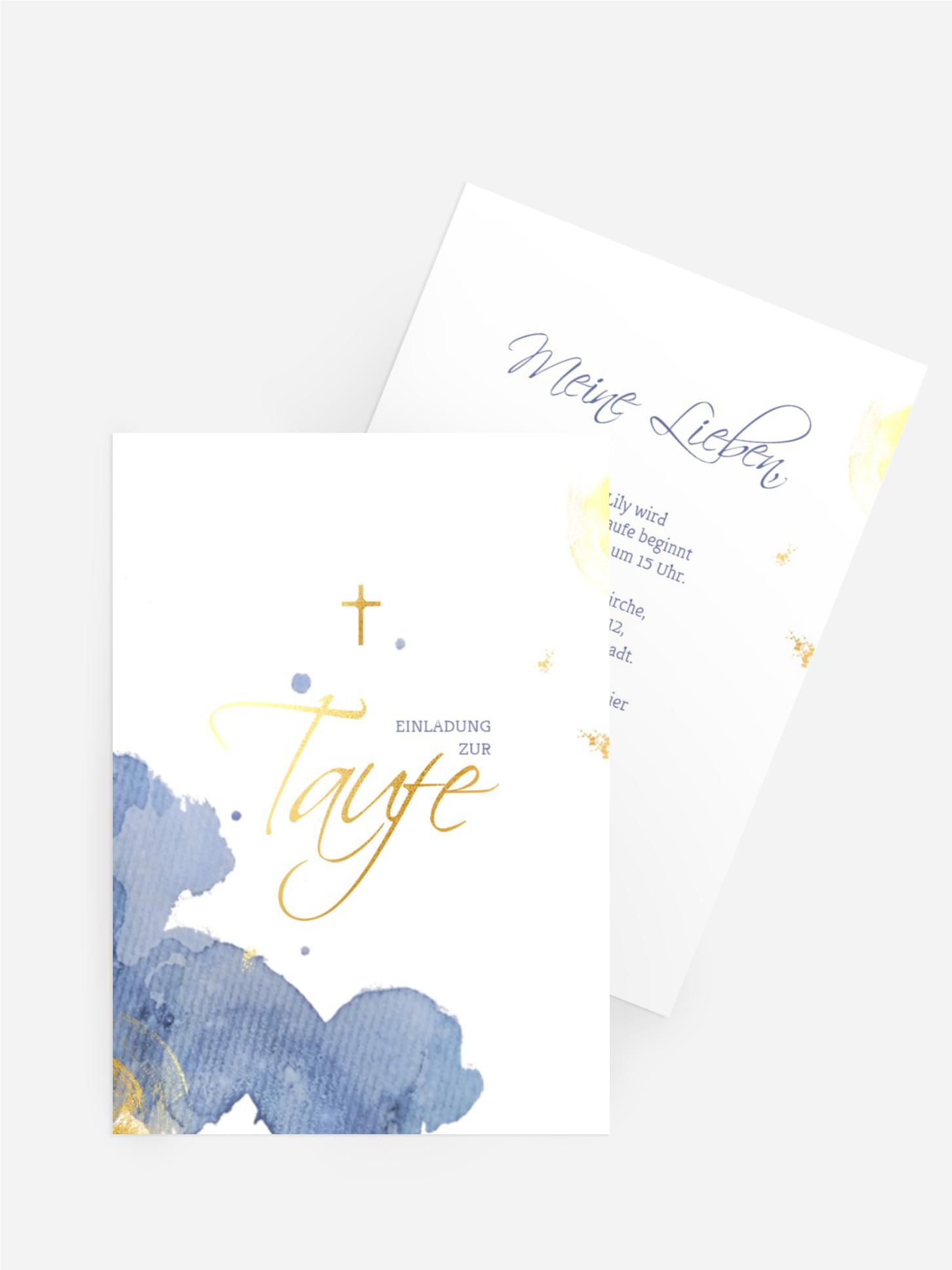 Einladungskarte Taufe heiliger Raum