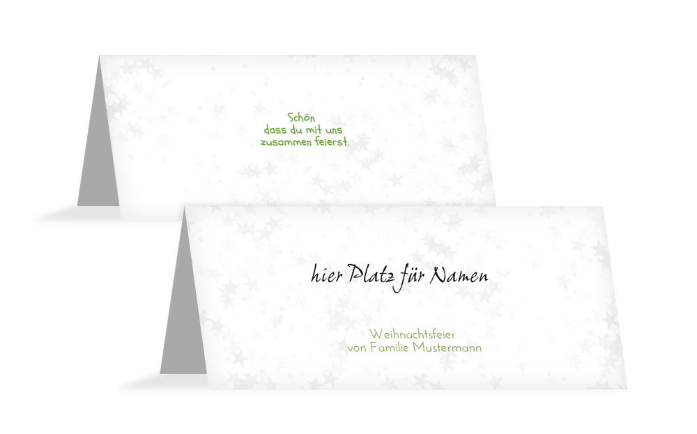 Tischkarte Weihnachten Schriftkugel Tischkarte Weihnachten Schriftkugel