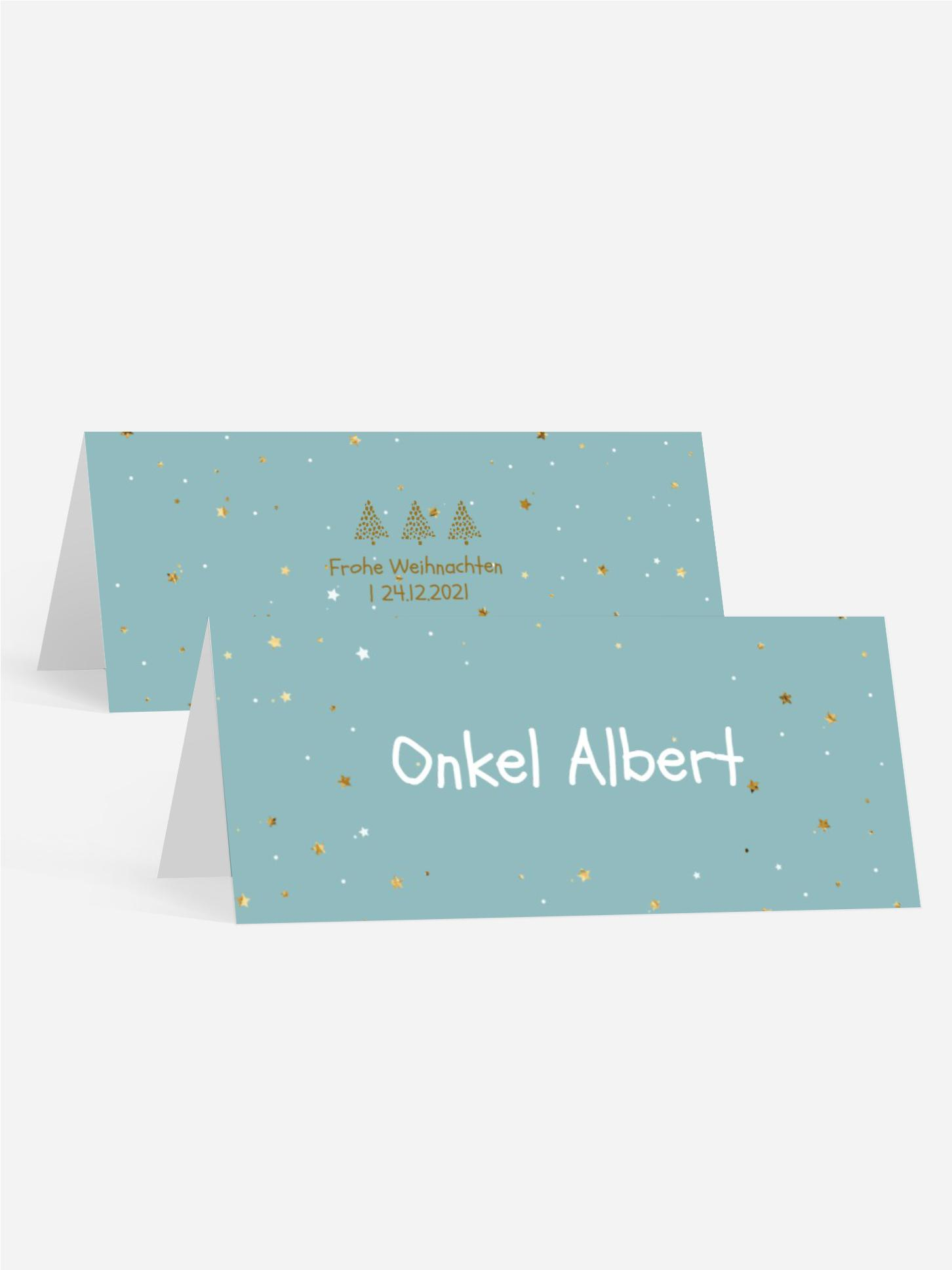 Tischkarte Weihnachten Weihnachtswunder