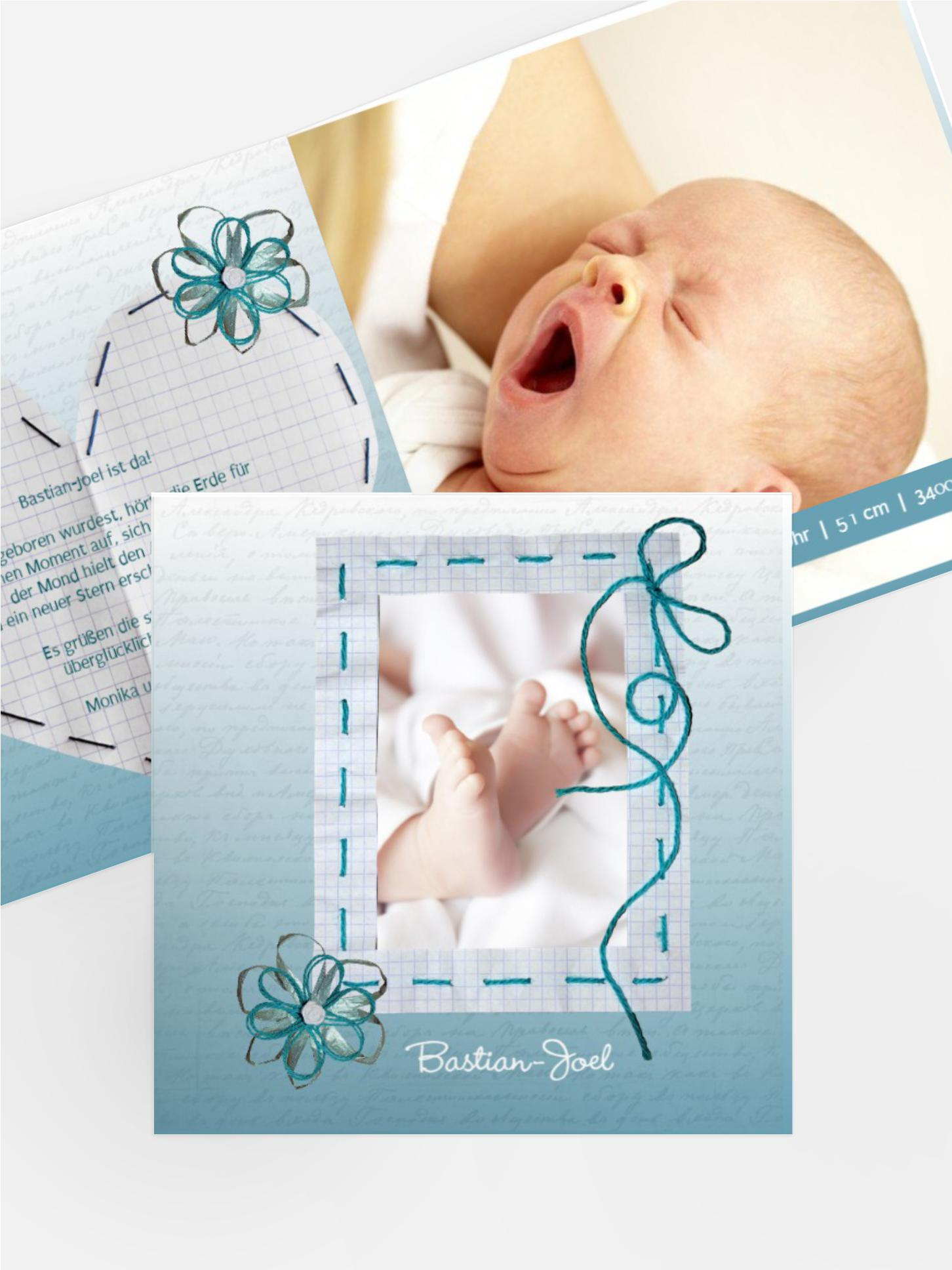 Geburtskarte Schnipp-Schnapp