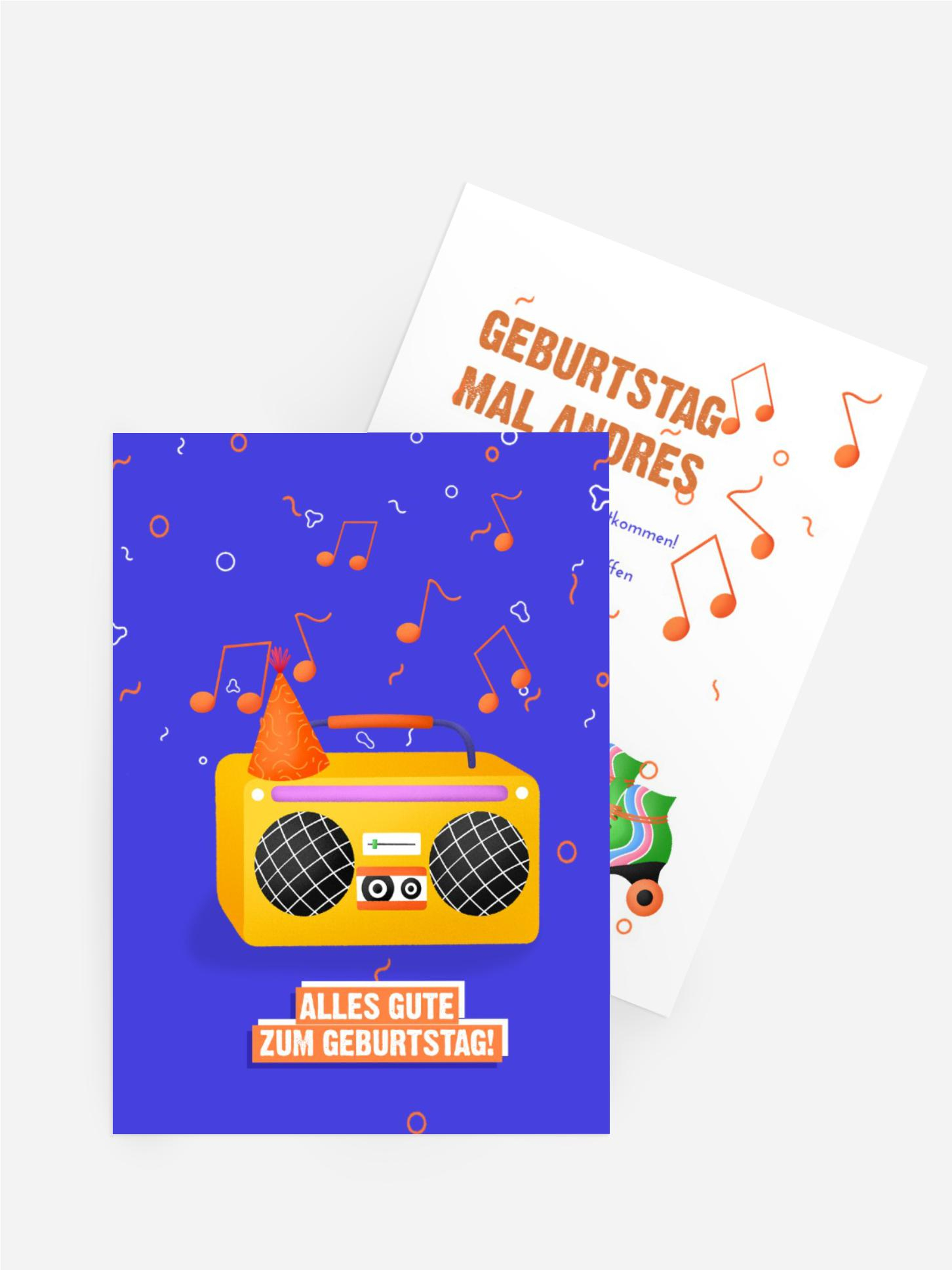Jugendliche Geburtstagseinladung Musik spielen Jugendliche Geburtstagseinladung Musik spielen