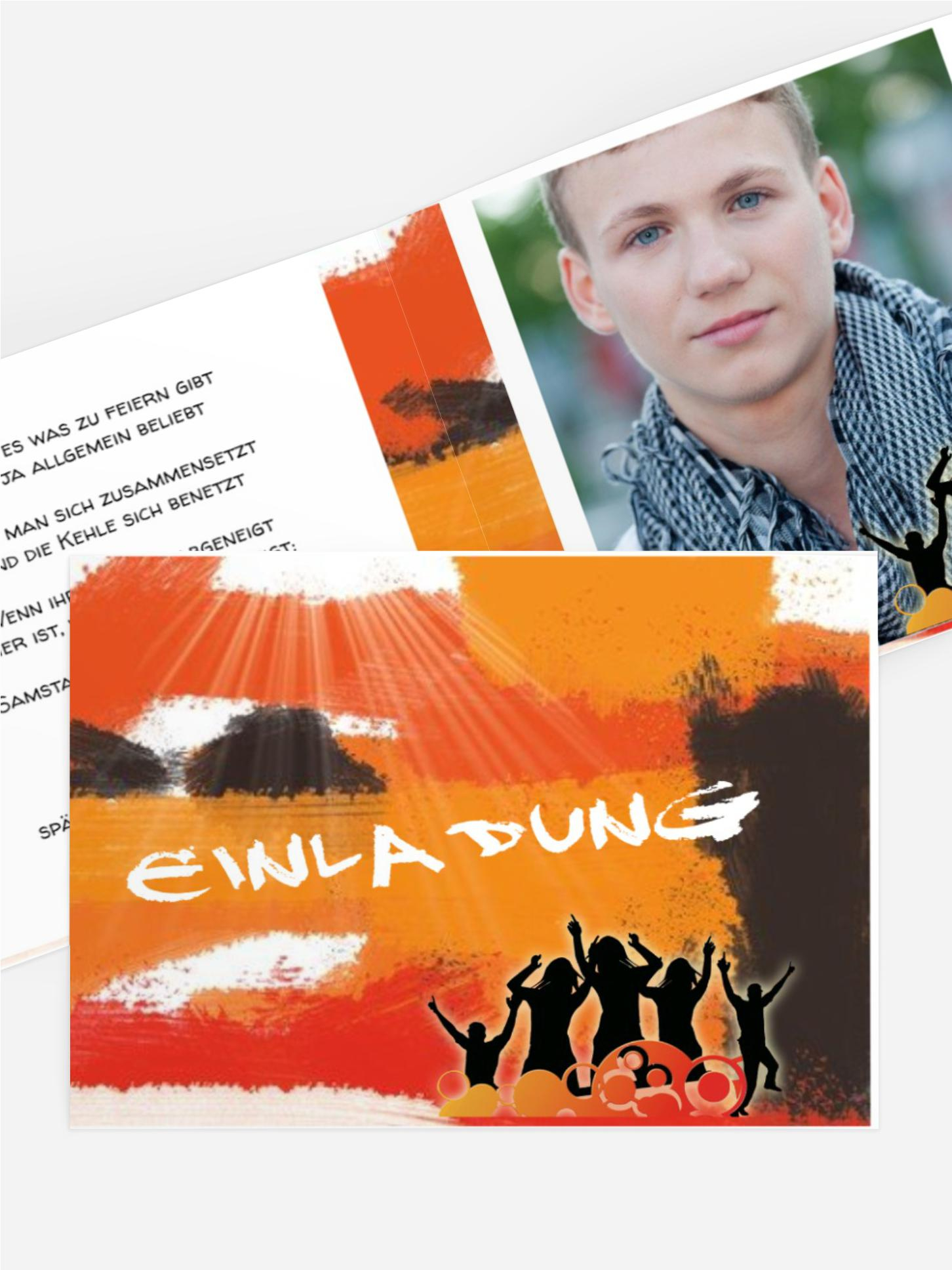 Einladung zum Geburtstag partylight Foto