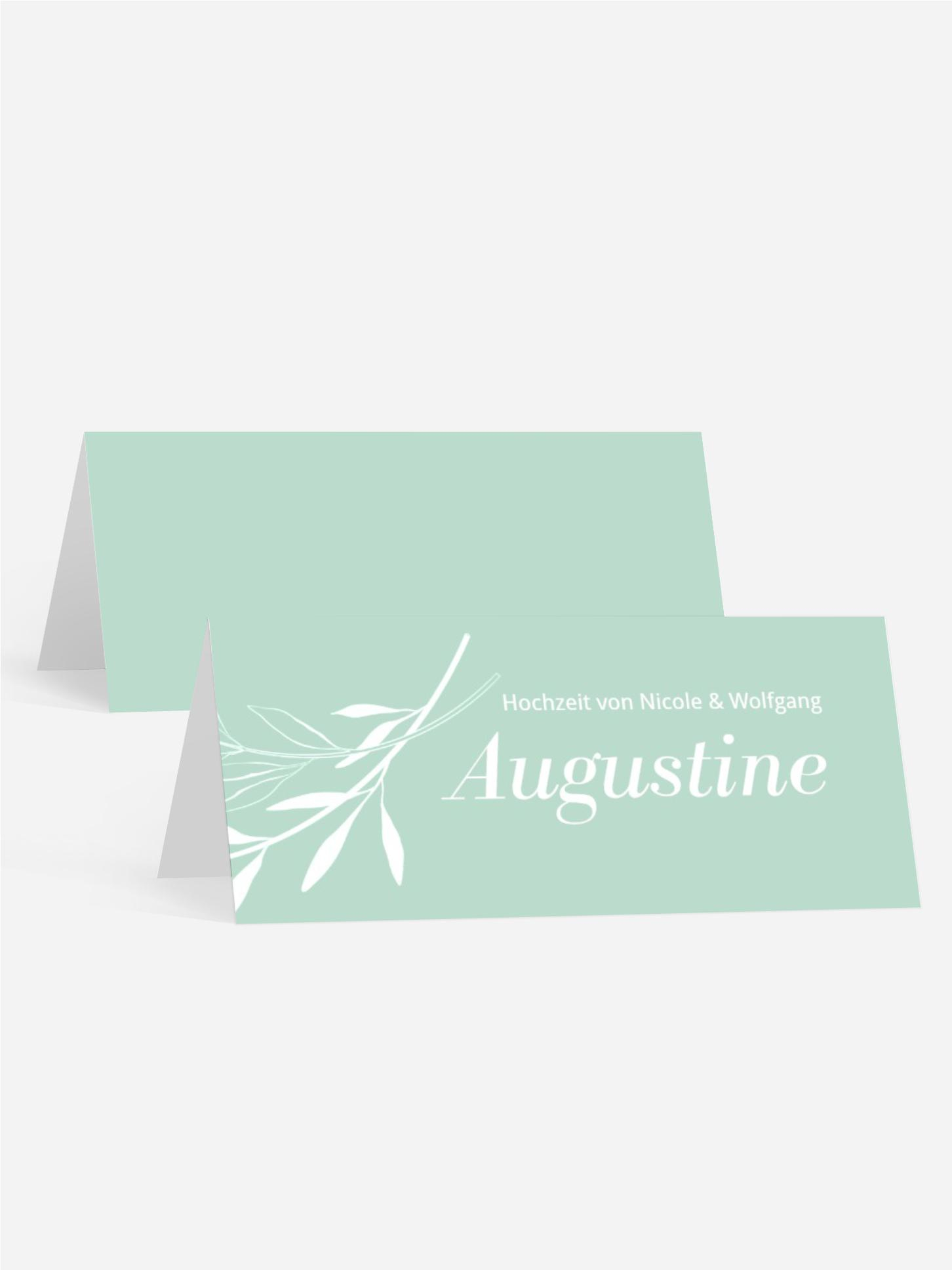 Tischkarte Liebe Invertiert