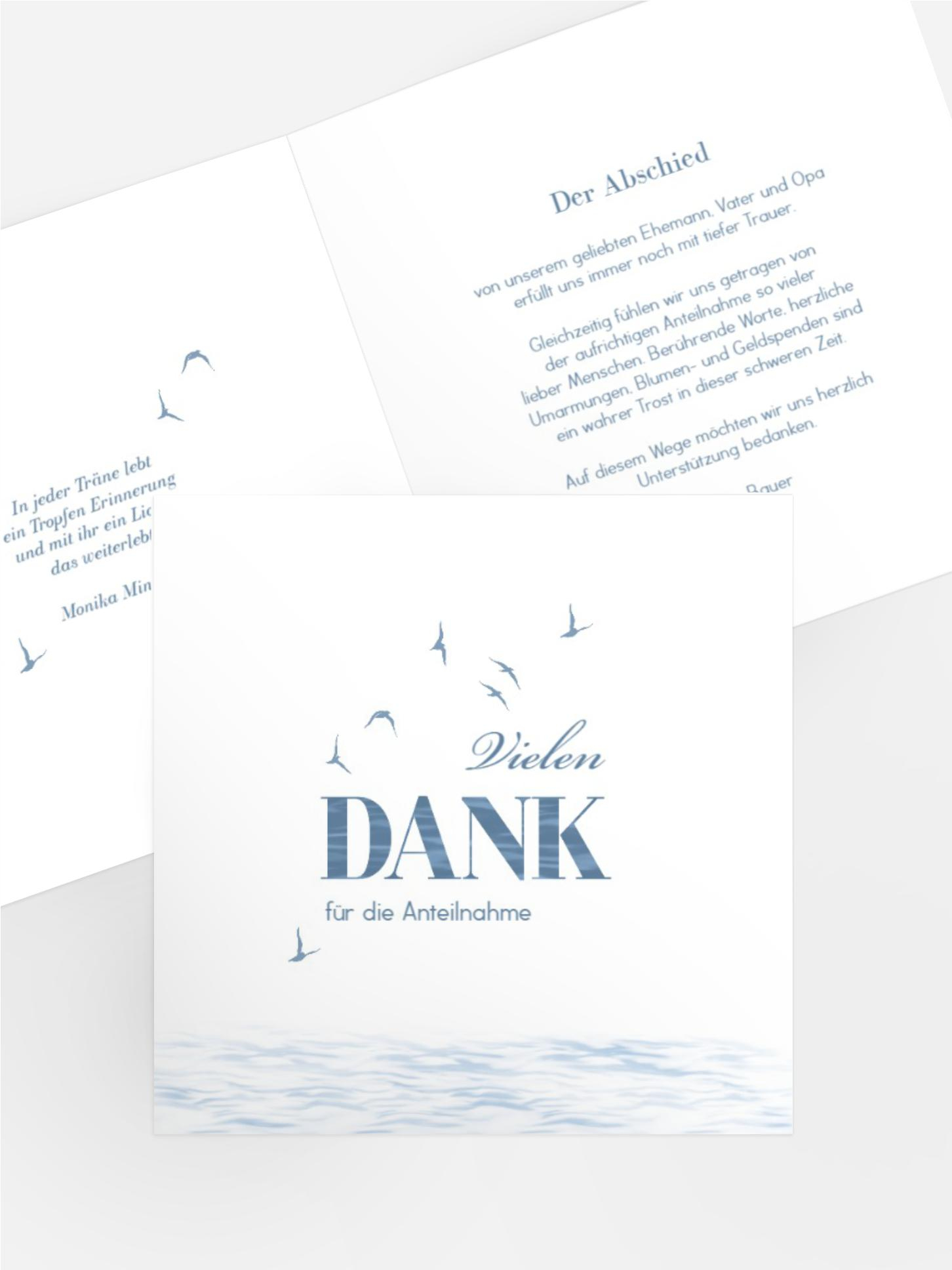 Danksagung Trauer Tiefe der Traurigkeit