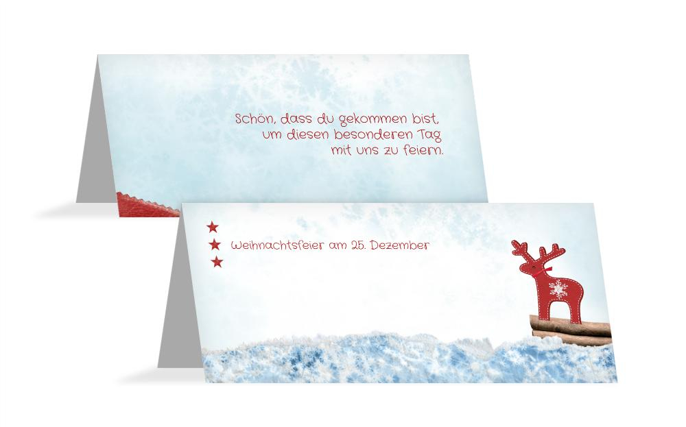 Weihnachten Tischkarte Sternenhimmel