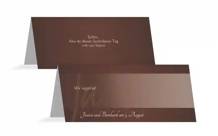 Tischkarte 3 ewige Verbindung