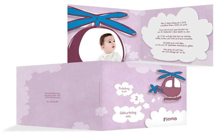 Einladungskarte Geburtstag Hubschrauber Foto Einladungskarte Geburtstag Hubschrauber Foto