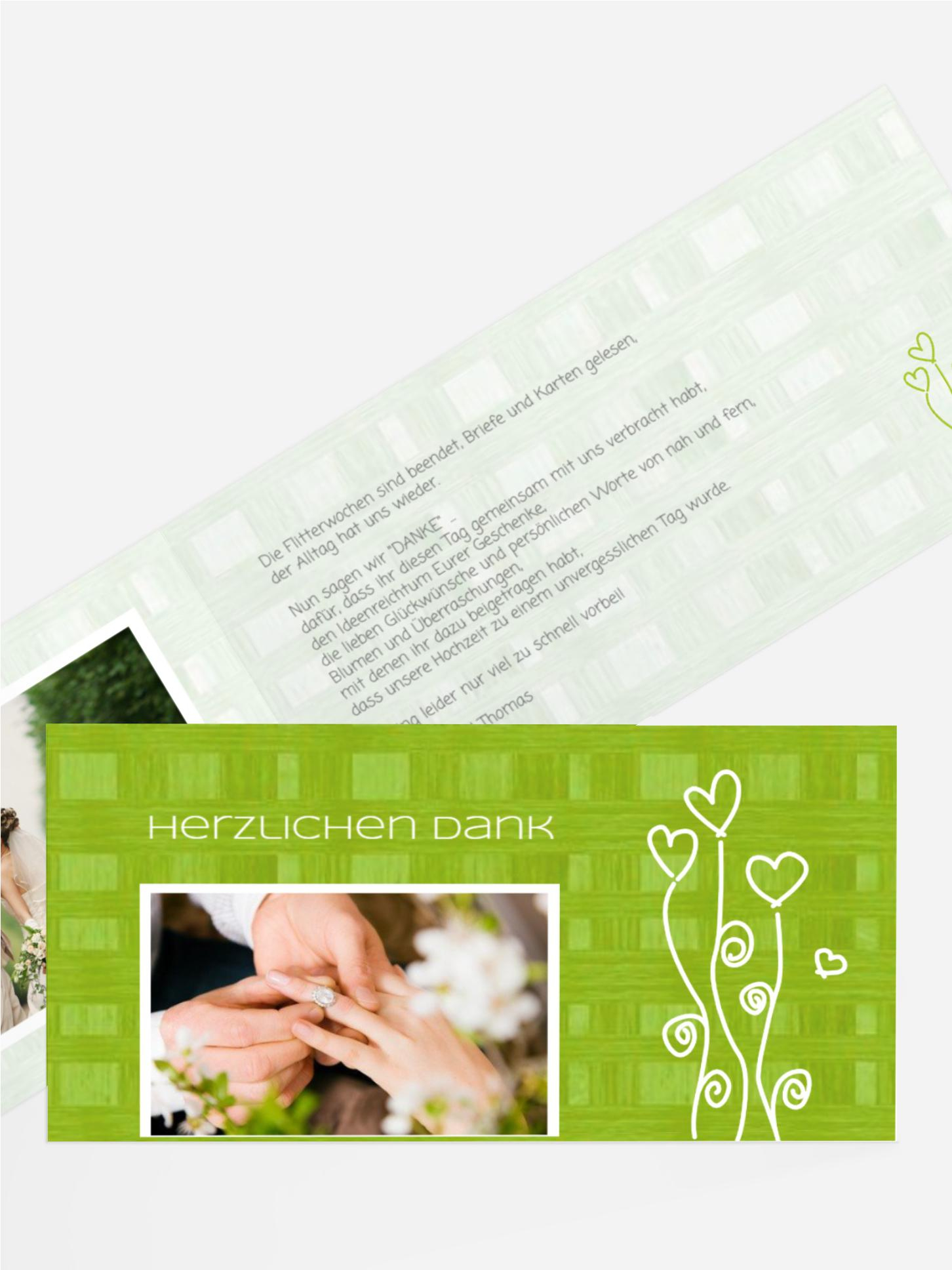 Danksagungskarte Liebestraum