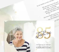 Category background image for Einladungskarten 85. Geburtstag