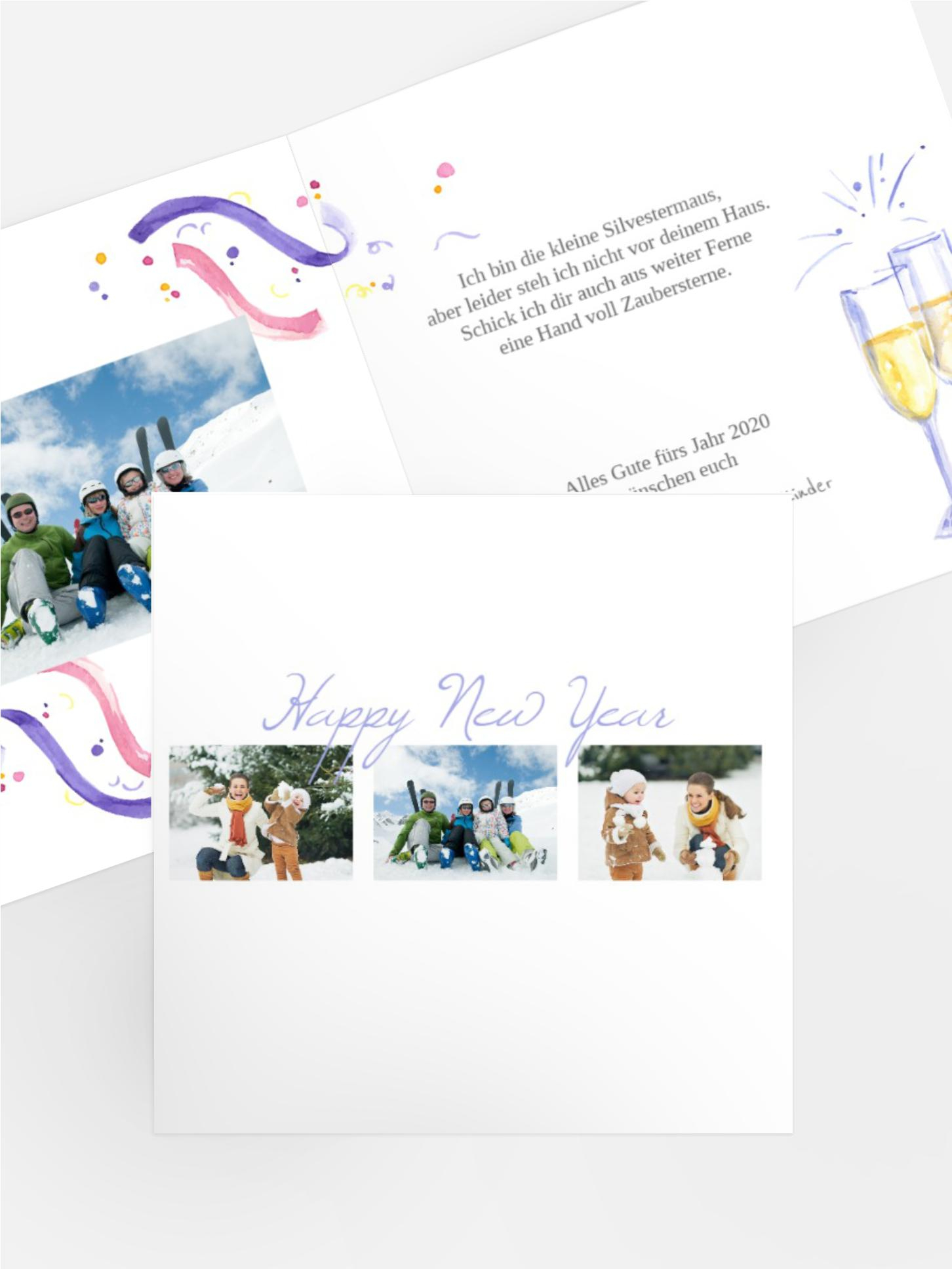 Neujahrskarte Fotostrecke
