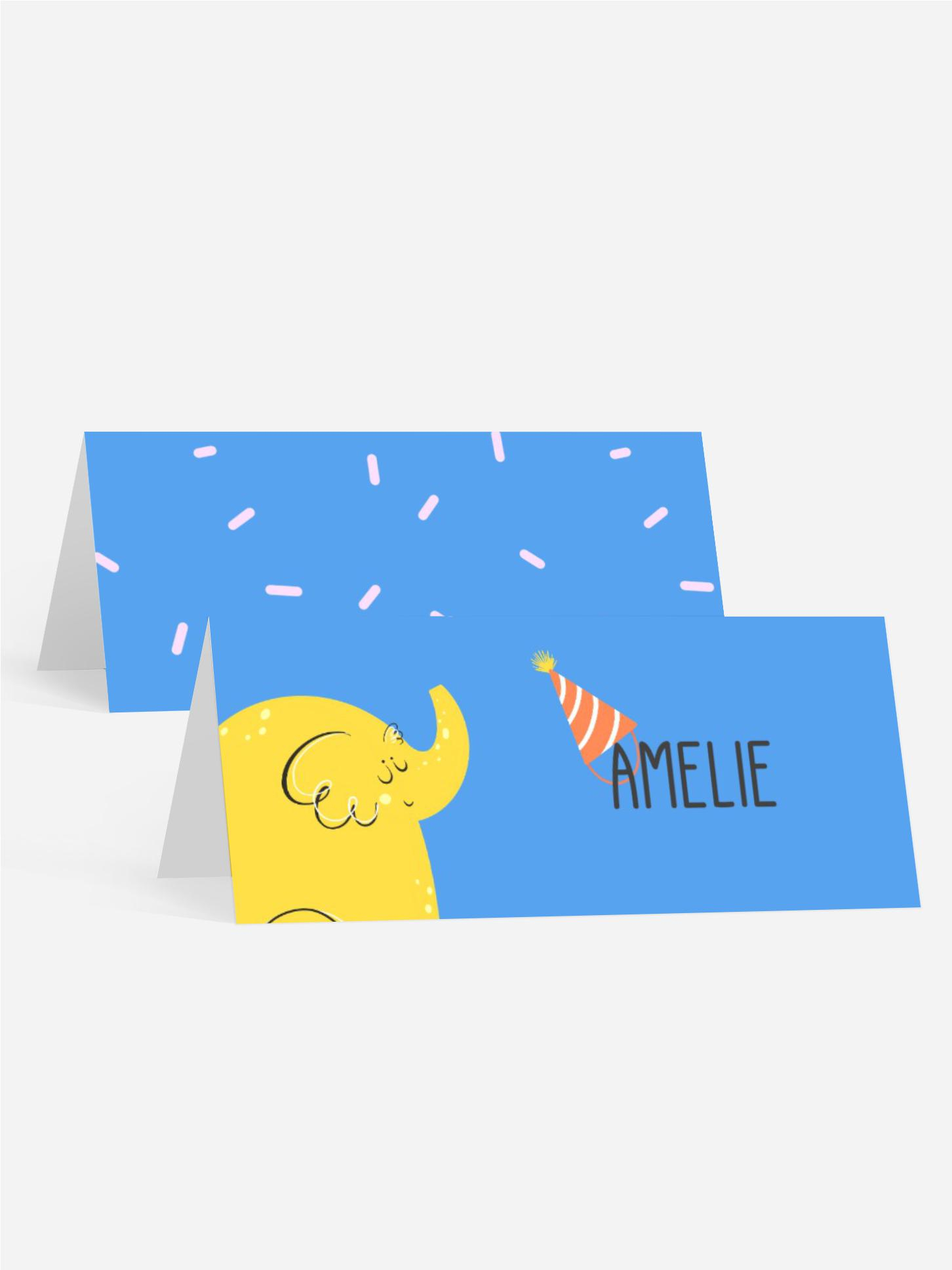 Tischkarte Geburtstag Elefantastisch