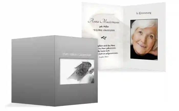 Sterbebildkarte Engel