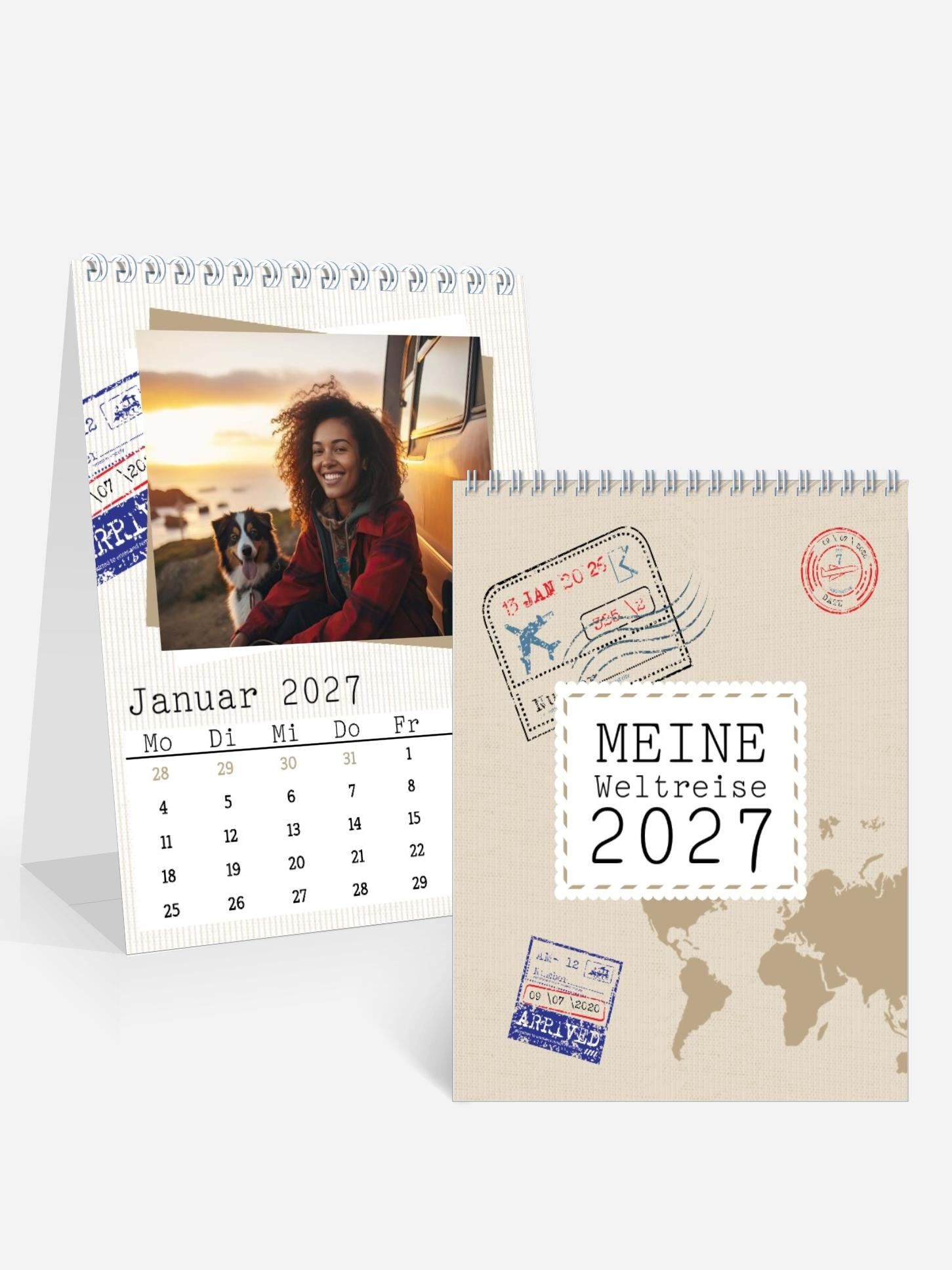 Monats-Tischkalender Reisefieber Monats-Tischkalender Reisefieber
