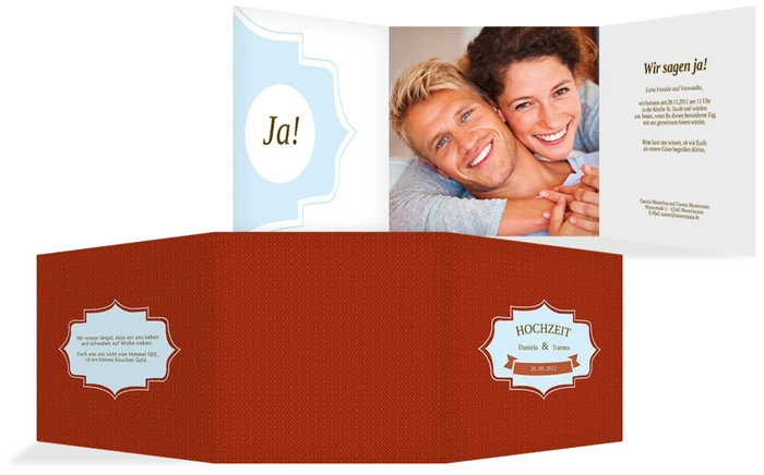 Einladungskarte Harmonie