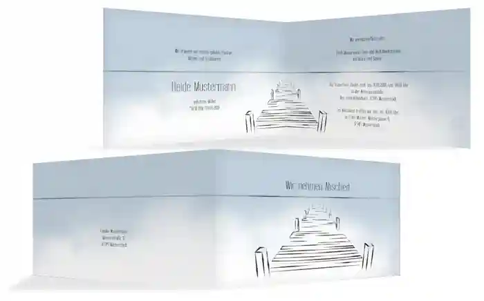 Trauerkarte boardwalk quer Trauerkarte boardwalk quer