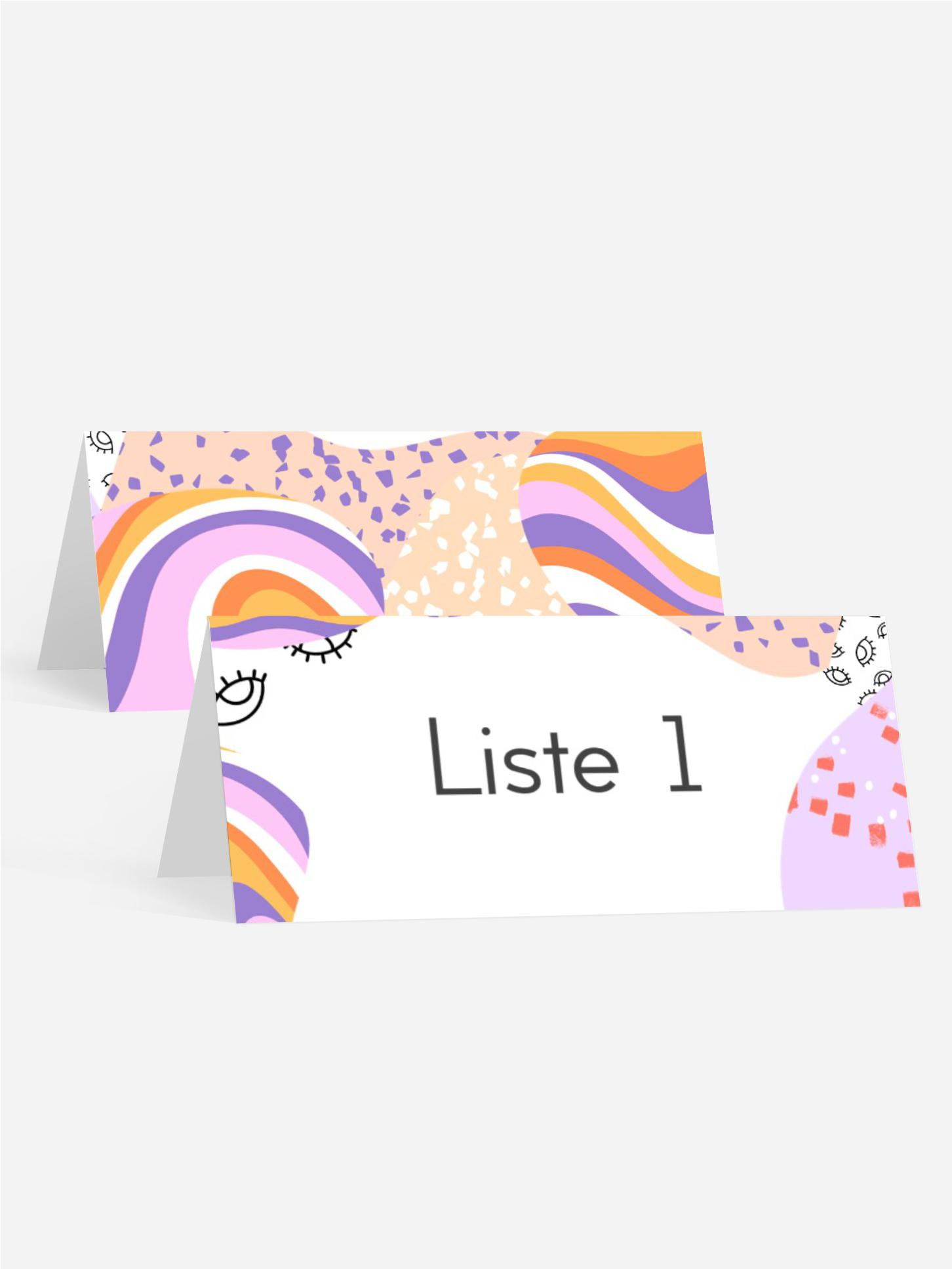 Tischkarte Geburtstag Brombeerkrem