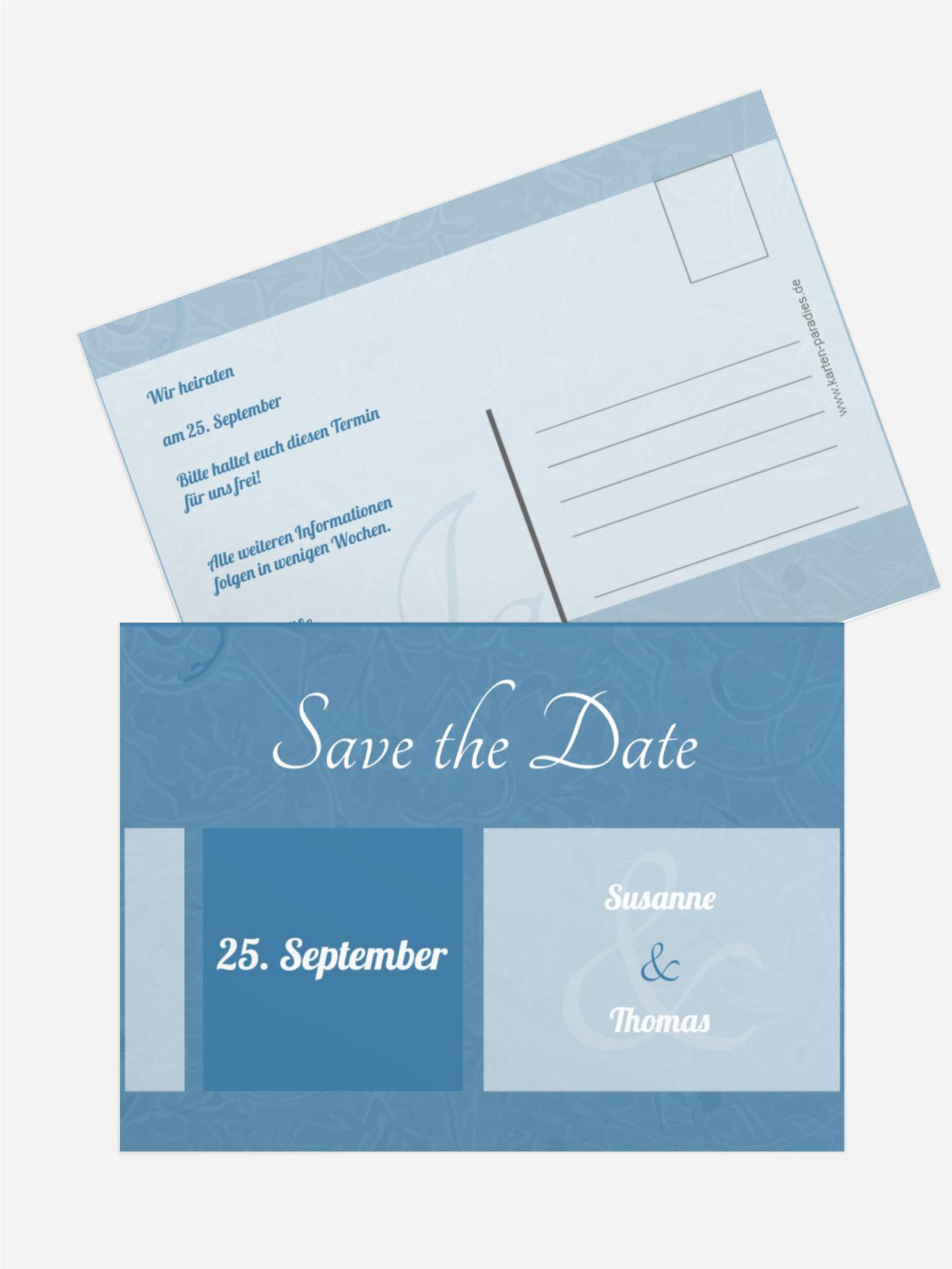 Save the Date Hochzeitsglück