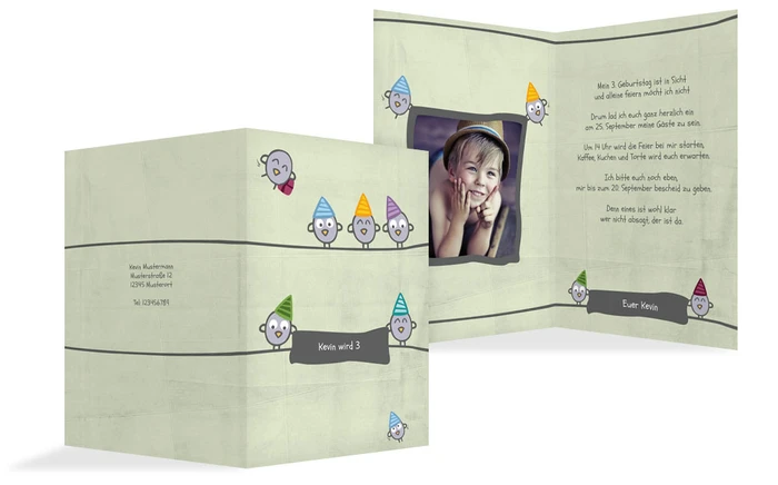 Geburtstagseinladung Vogelfest Foto