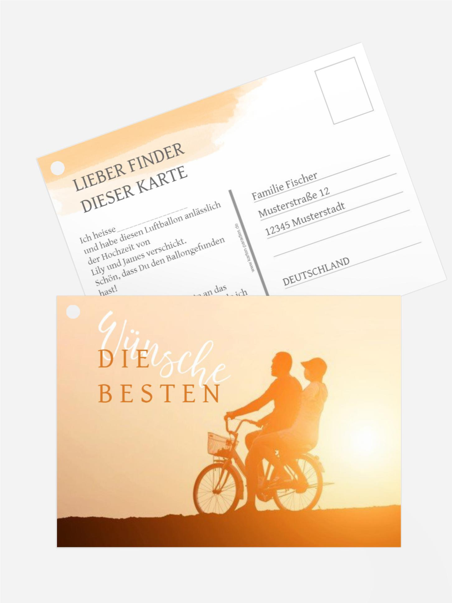 Ballonflugkarte Gemeinsam Ballonflugkarte Gemeinsam