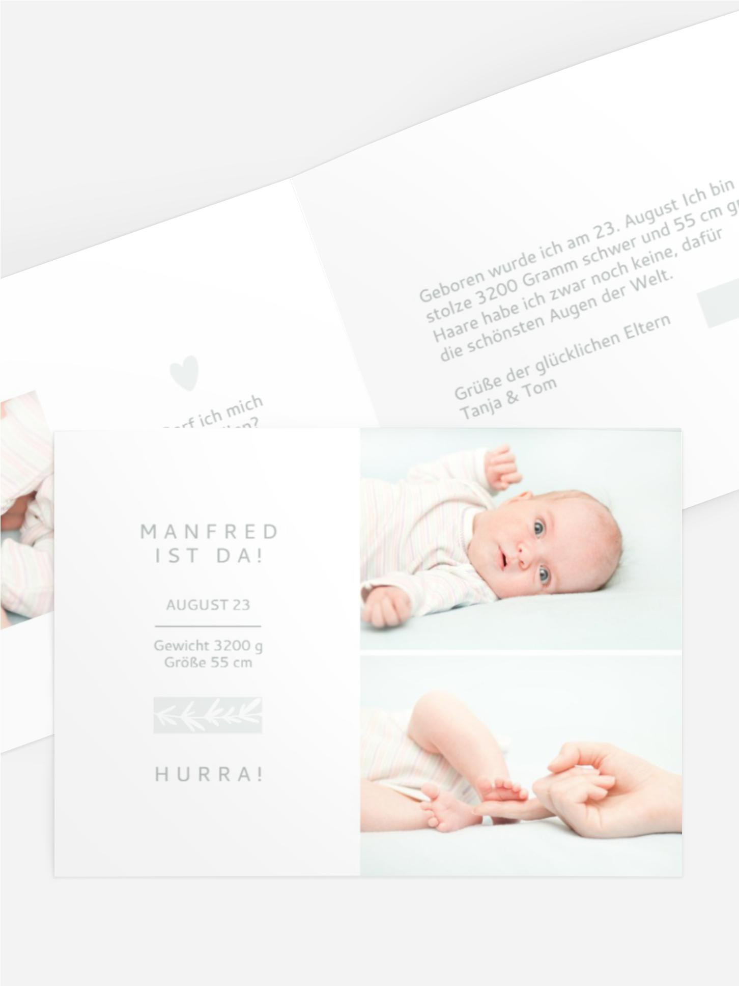 Geburtskarte Rankenteil