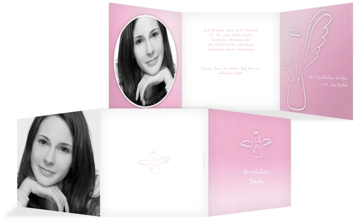 Dankeskarte Konfirmation_Angel Dankeskarte Konfirmation_Angel