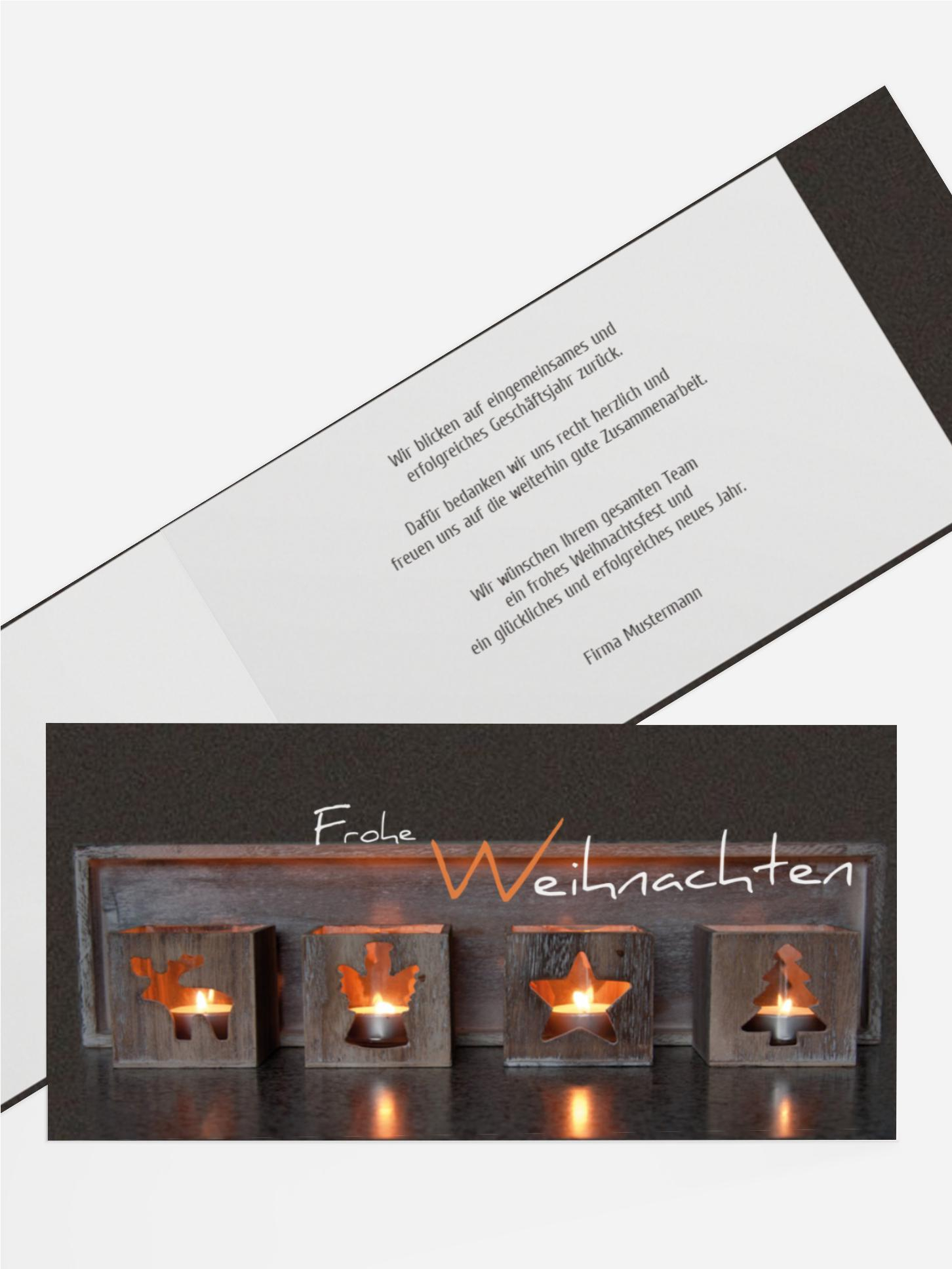 Weihnachtsgrußkarte Geschäftlich Adventszeit