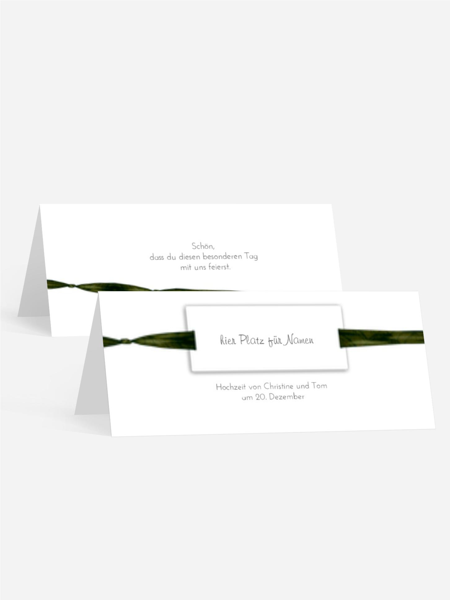 Tischkarte Loop Label