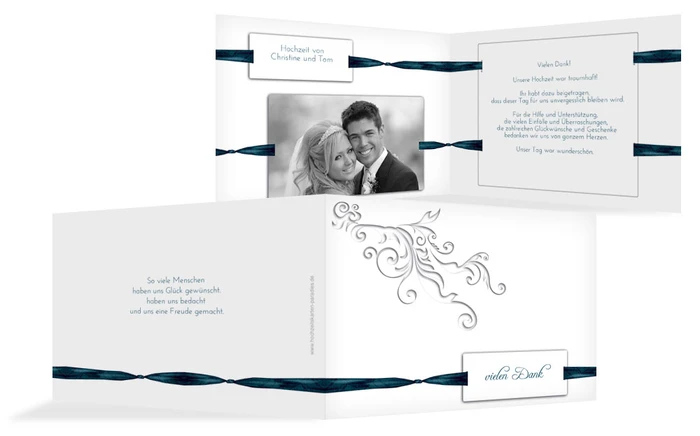 Dankeskarte Loop Label