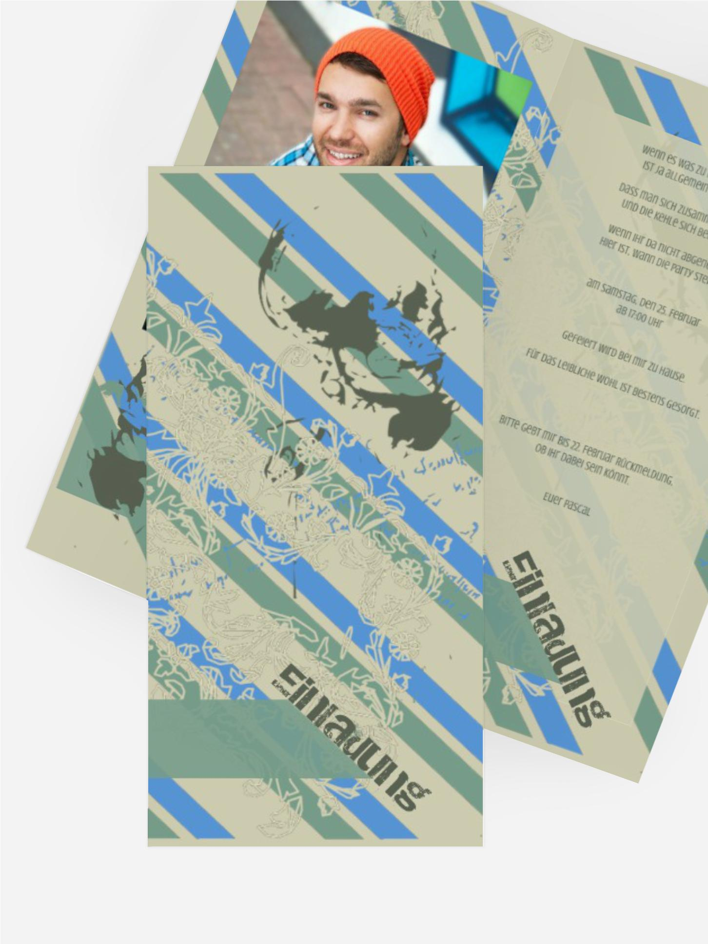 Geburtstagseinladungskarte dangerous Foto