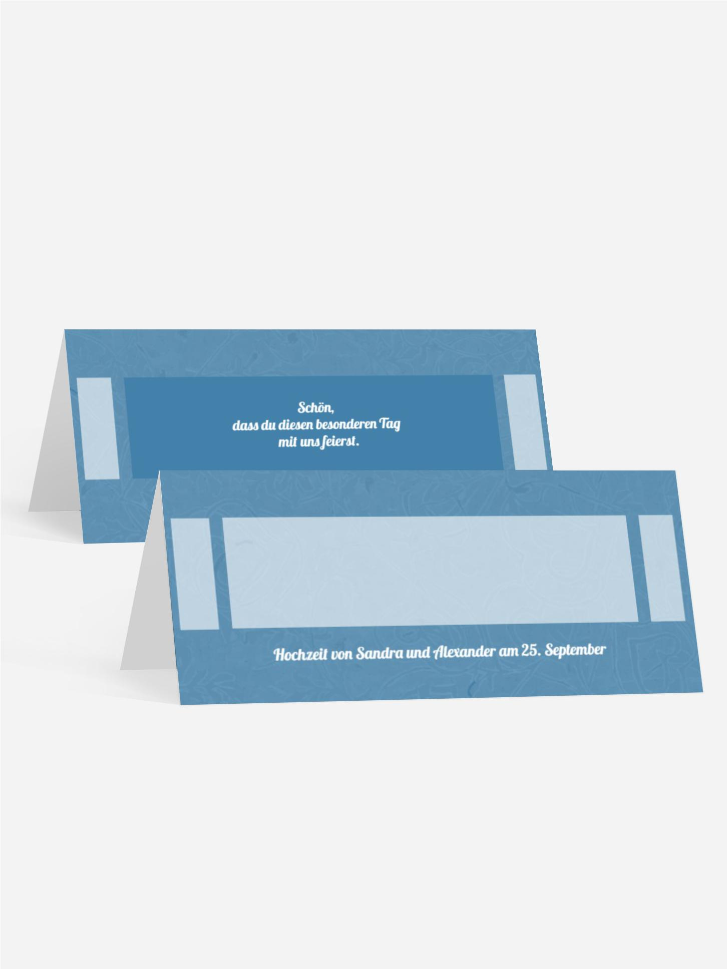 Tischkarte Hochzeitsglück