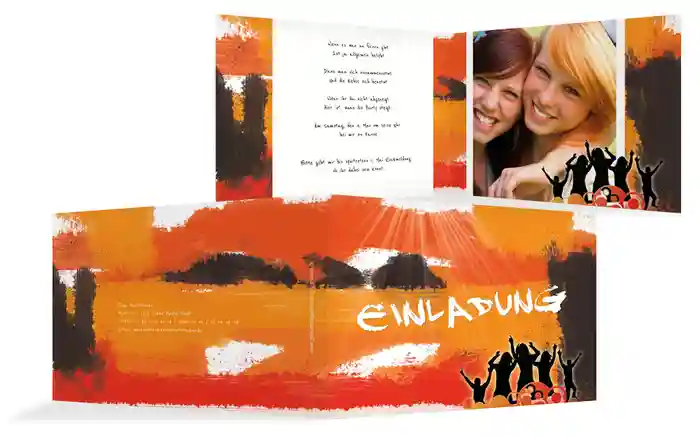 Einladung zum Geburtstag partylight Foto