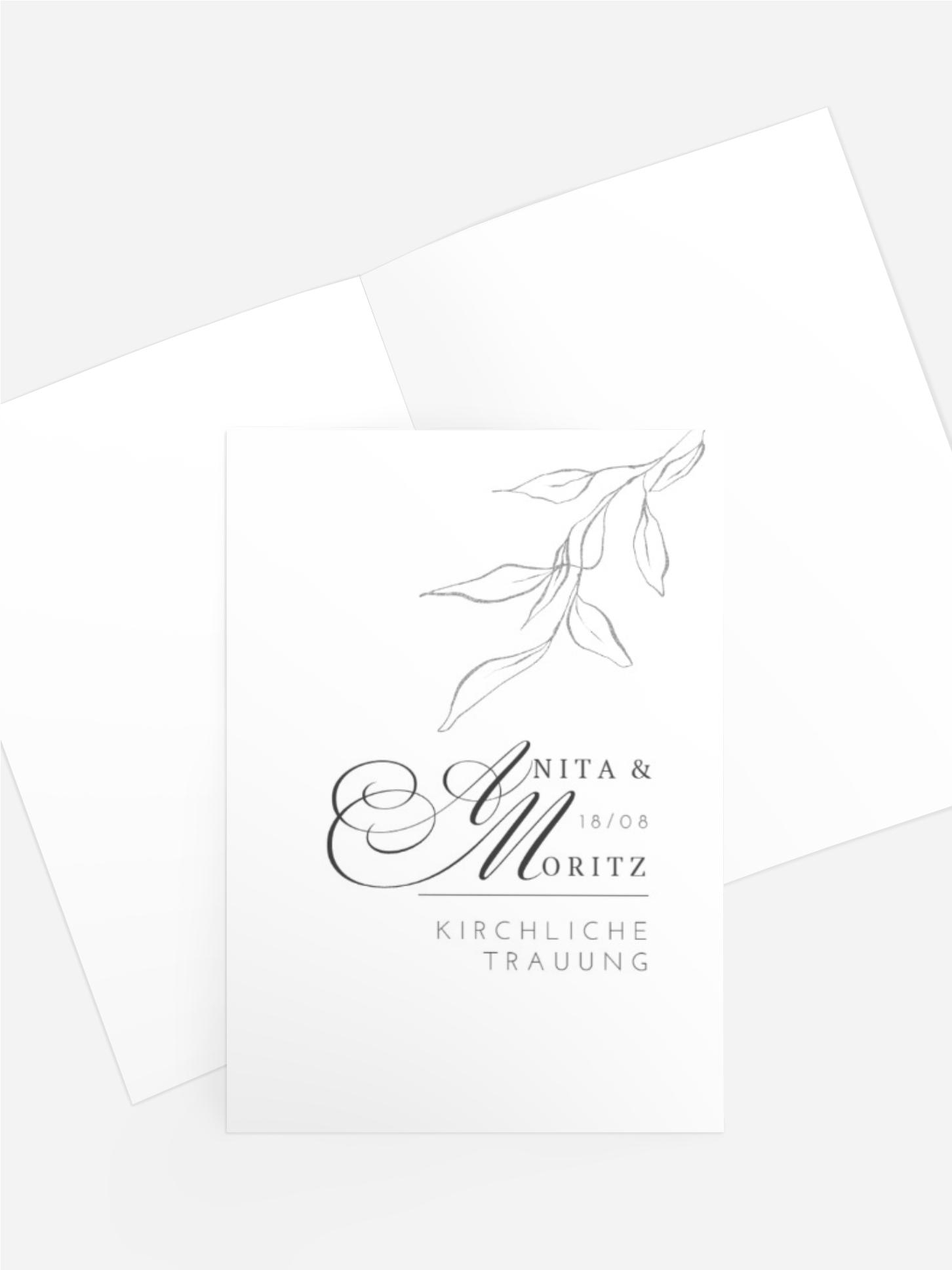 Kirchenheft Dezent Leaf