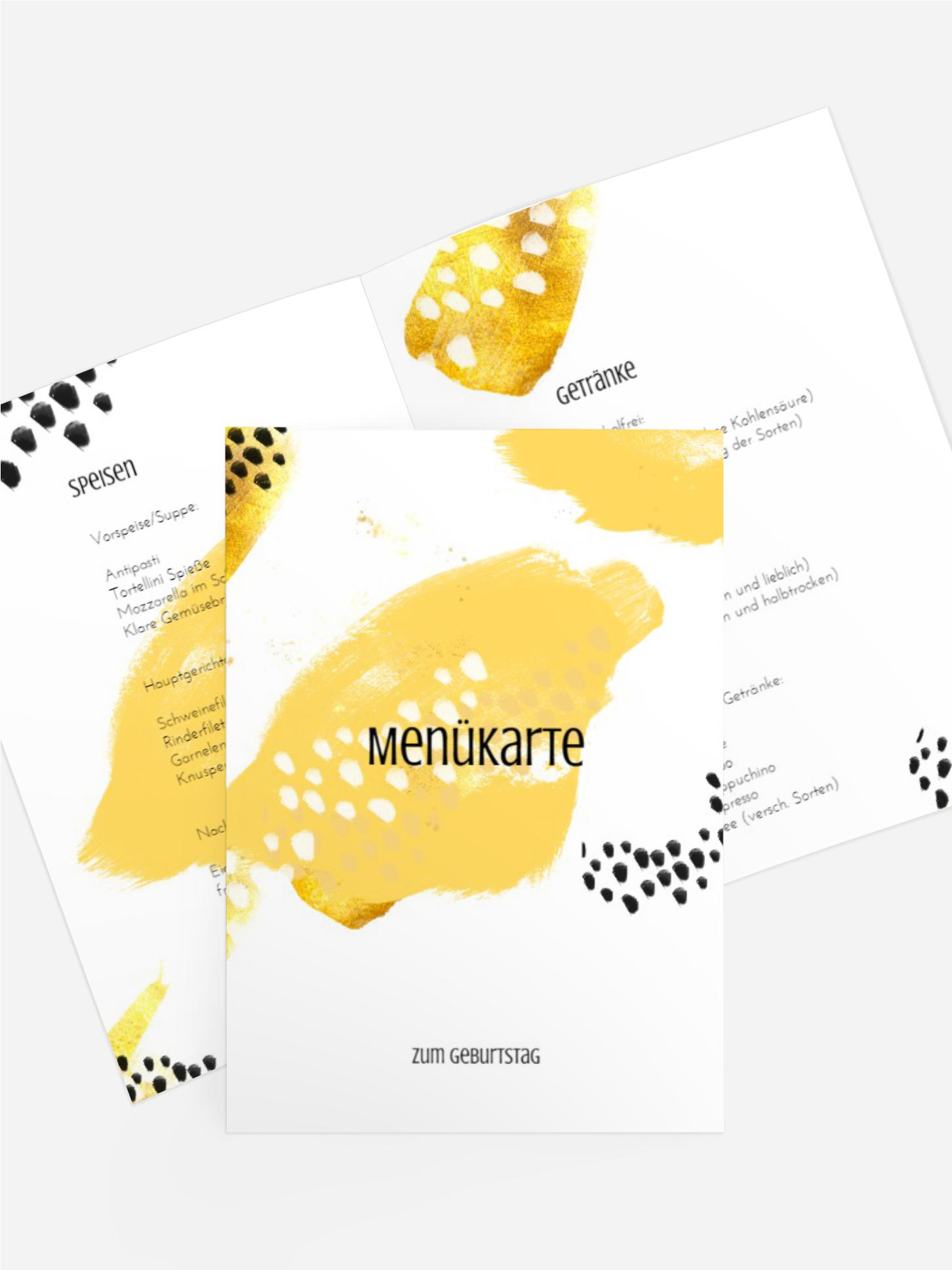 Menükarte Geburtstag Safari