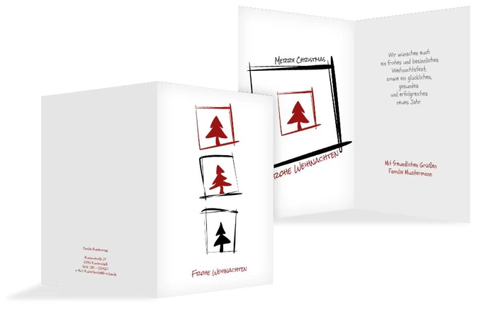 Weihnachts Grußkarte privat Bäumchenbild Weihnachts Grußkarte privat Bäumchenbild