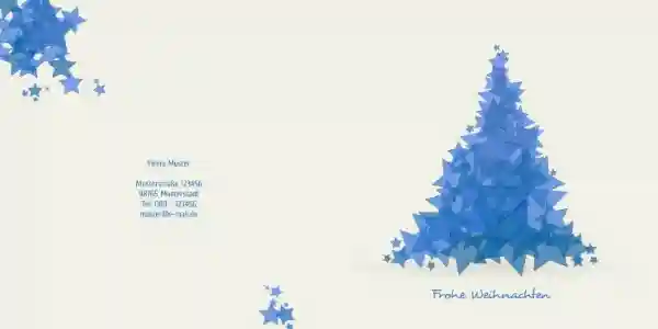 Weihnachts Grußkarte geschäftlich Designerbaum