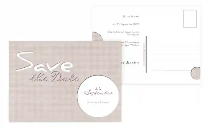 Save the Date wedding harmony