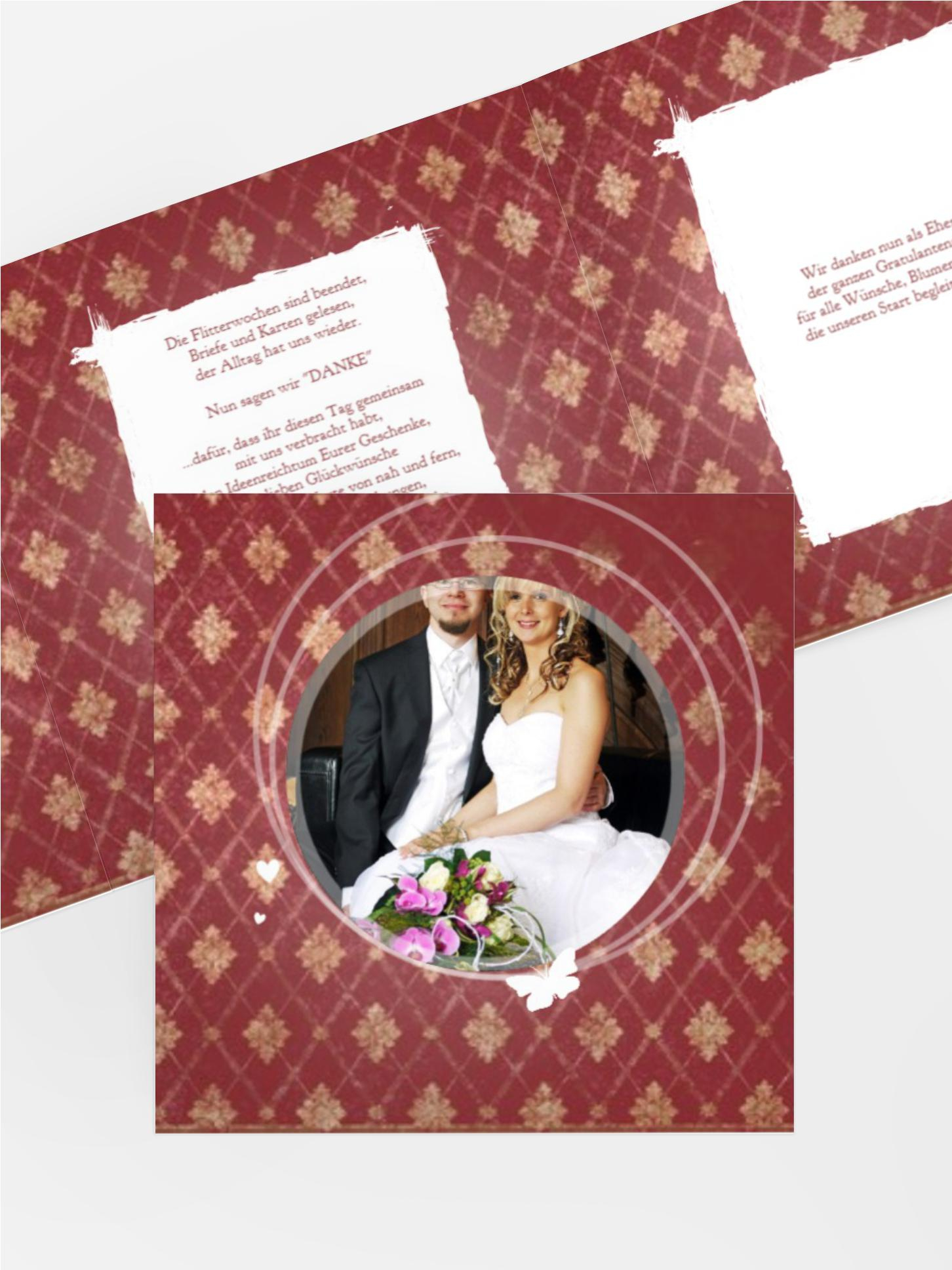 Hochzeitskarte Danke 3 Liebesbündnis