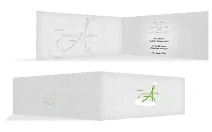 Weihnachts Grußkarte geschäftlich A_Mütze