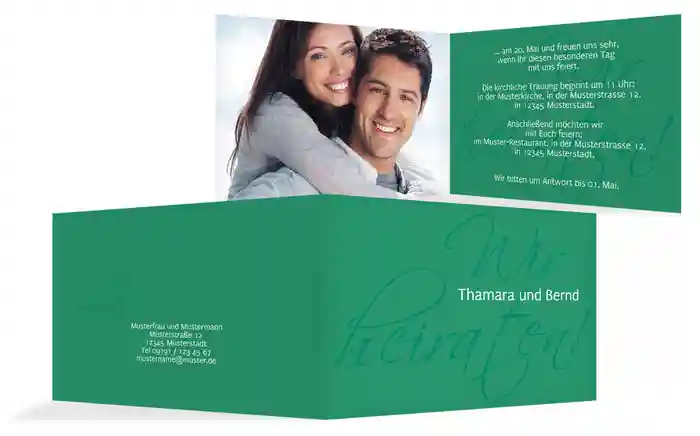 Einladungskarte Liebesbrief