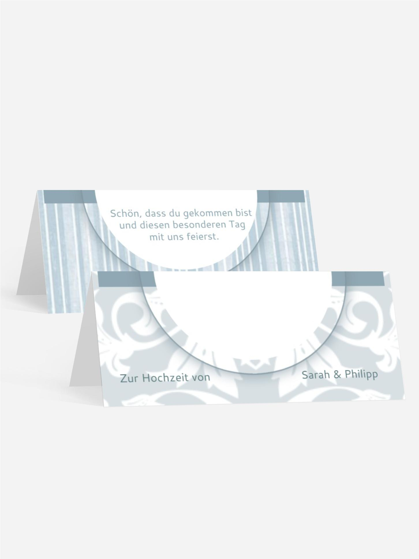 Tischkarte Streifenzauber