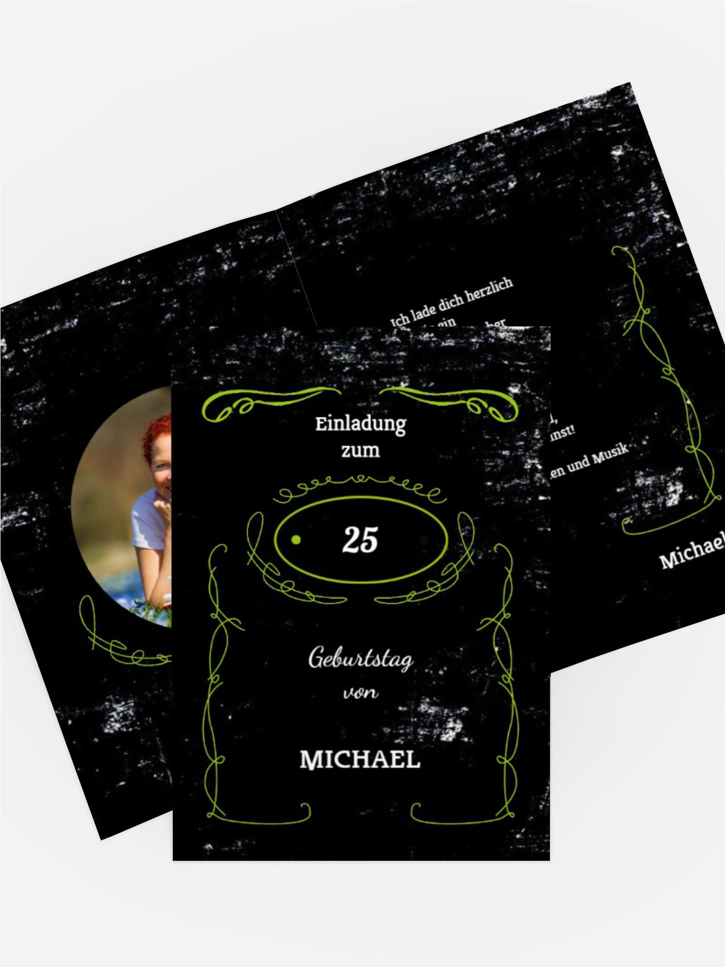 Geburtstagseinladung Jackcard Foto
