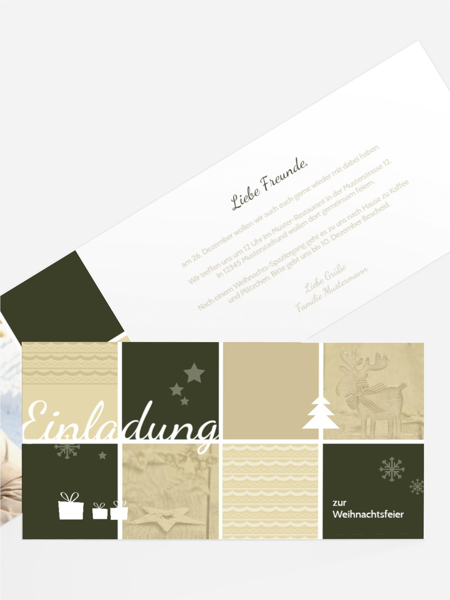 Foto Weihnachtseinladung Frohes Fest