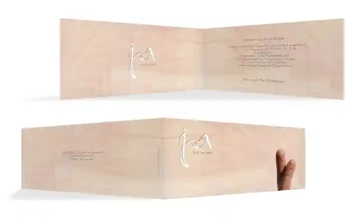 Einladung zur Hochzeit Fingerpaar 2