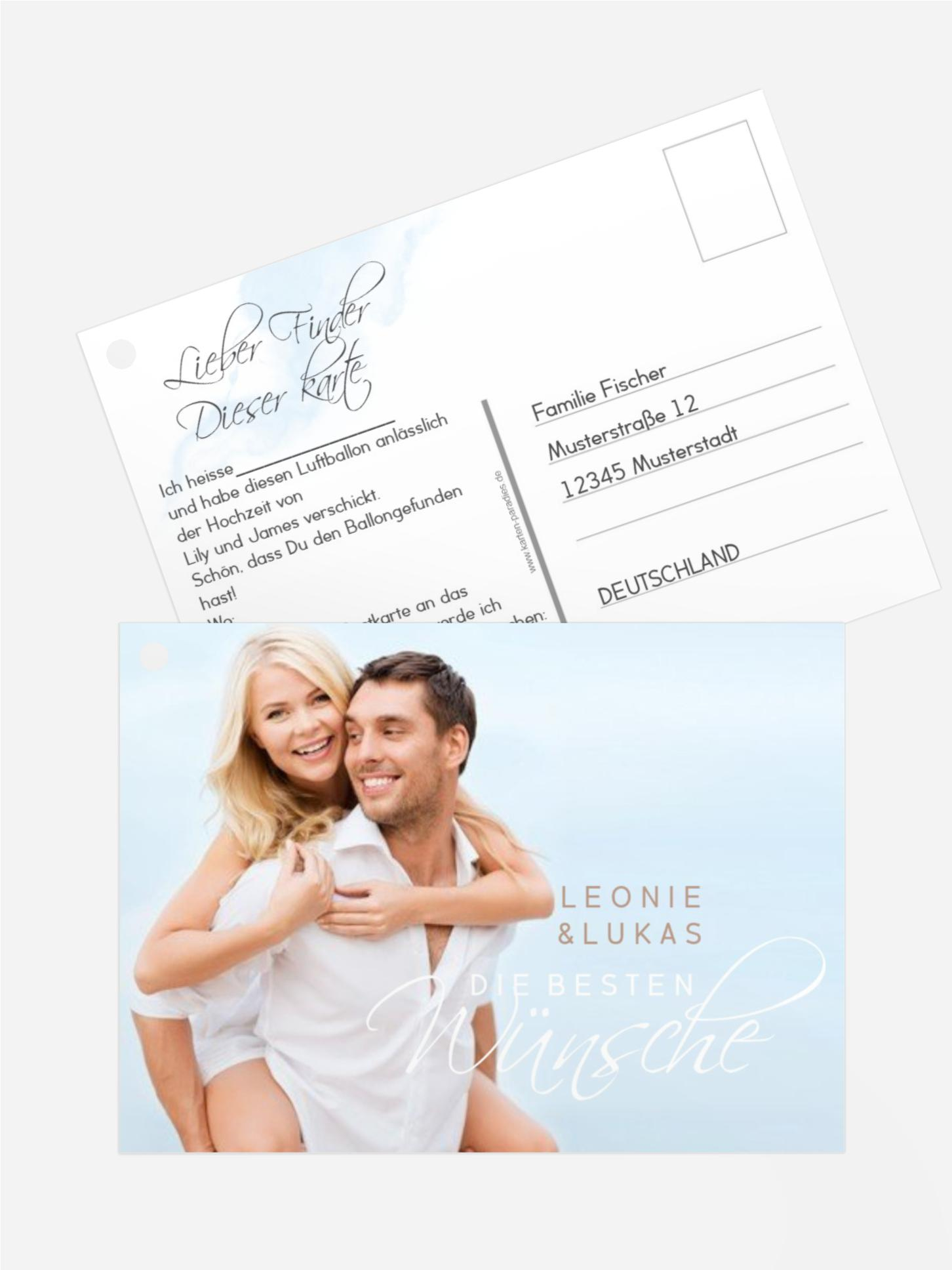 Ballonflugkarte Wolkig schön