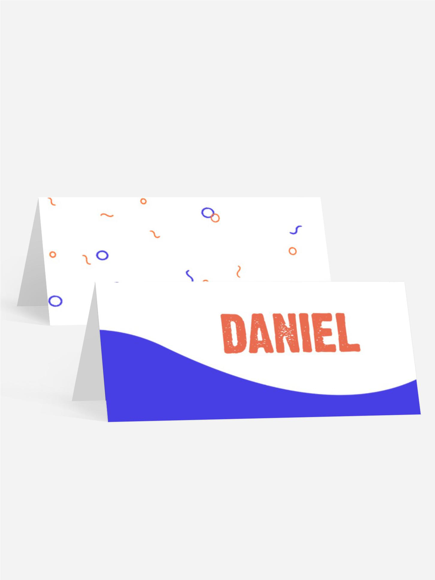 Tischkarte Jugendliche Geburtstag Die Jungsparty beginnt