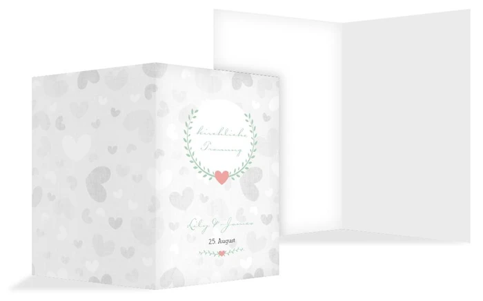 Kirchenheft Umschlag zur Hochzeit Zarte Ranke