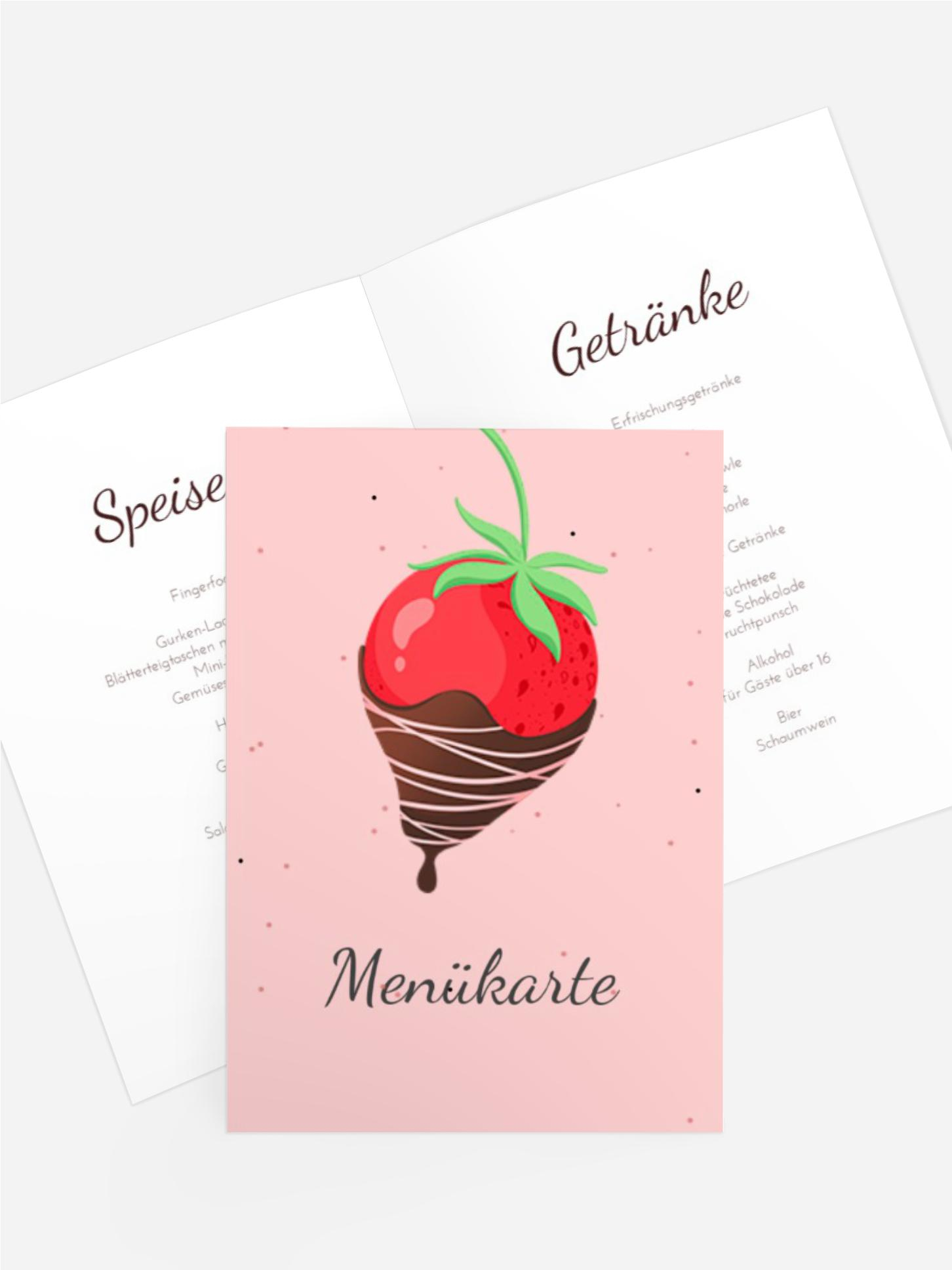 Menükarte Jugendliche Geburtstagseinladung Super-Dame