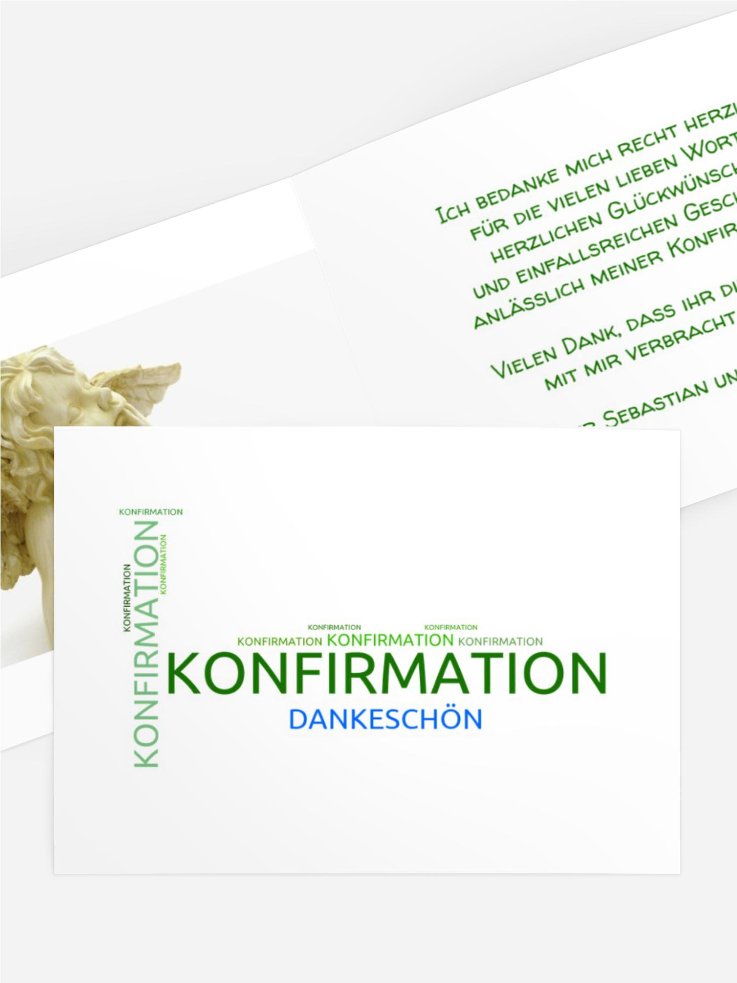 Dankeskarte Konfirmation Script