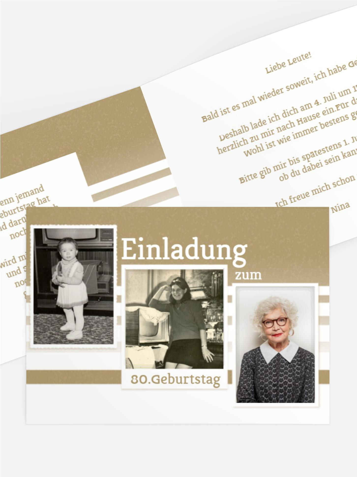Geburtstagseinladung Fotostrecke 80