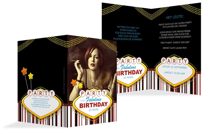Geburtstagseinladung Fabulous Las Vegas Foto